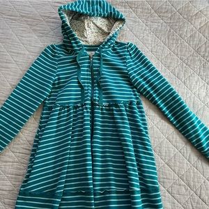 Striped zip up